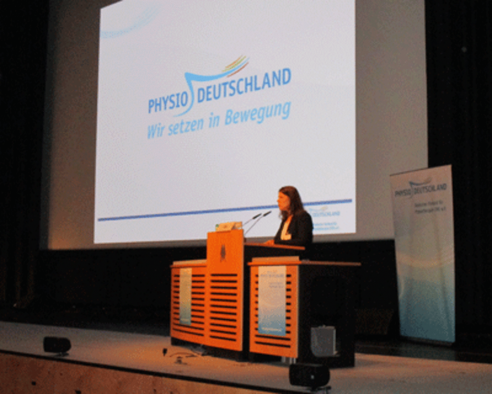 Begrüßung durch Stefanie Fimm von PHYSIO-DEUTSCHLAND