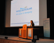 Begrüßung durch Stefanie Fimm von PHYSIO-DEUTSCHLAND