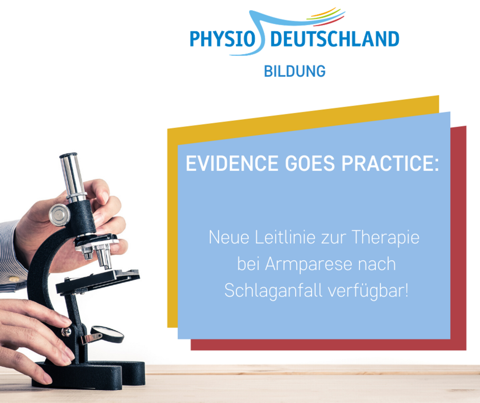Kachel Leitlinie Armtherapie Schlaganfall