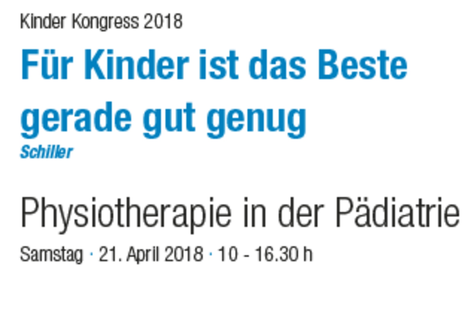 Pädiatrie Symposium 2018